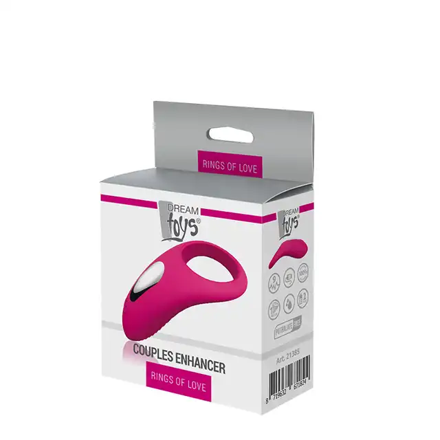 Dream Toys - Couples Enhancer USB. Silikonowy wibrujący ring na penisa. 9 trybów