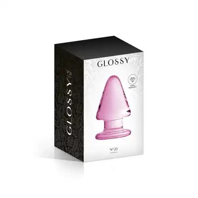 Glossy Toys - No.23 Pink Buttt Plug. Szklana wtyczka analna z wysokiej jakości szkła