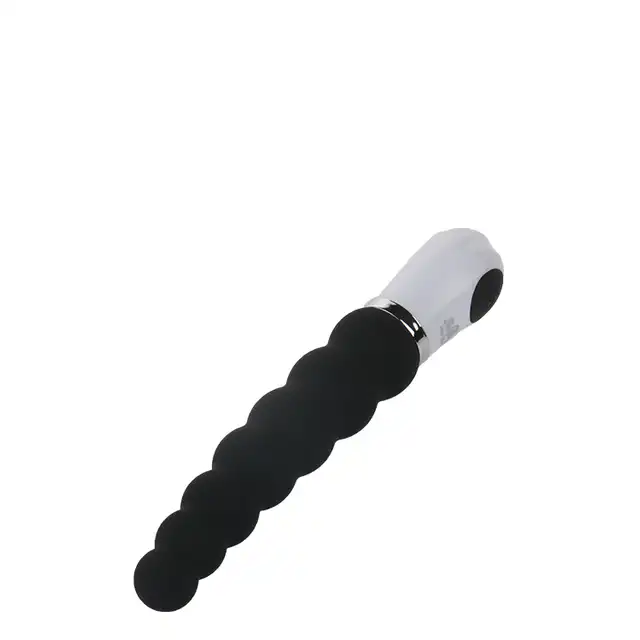 Dream Toys - Cheeky Love Caterpillar. Czarny silikonowy wibrator analny. 10 trybów. Mocna stymulacja