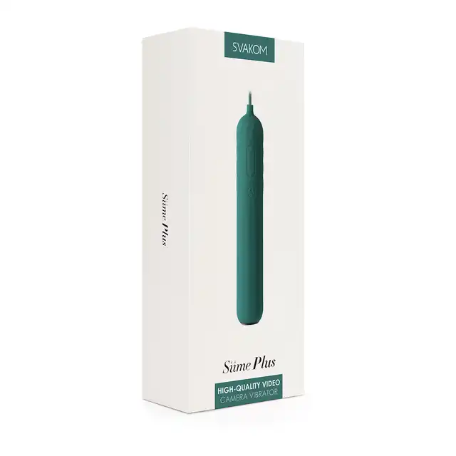 Svakom - Siime Plus Camera Vibrator Emerald Green. Wibrator z wbudowaną kamerą. 1-megapikselowy aparat