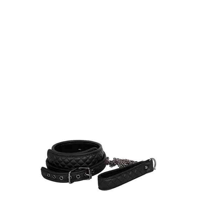 Adam &amp; Eve - Eves Fetish Dreams Collar &amp; Leash. Elegancka obroża ze smyczą. Wegańska skóra.