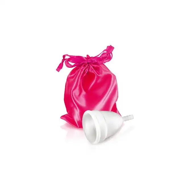 Yoba - Blanche Nature Menstrual Cup S. Biały silikonowy kubeczek menstruacyjny w rozmiarze S