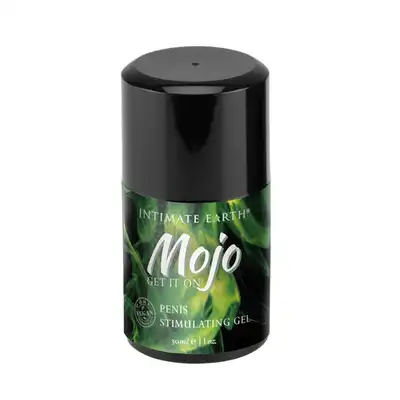  Intimate Earth - Mojo Niacin And Ginseng 30 ml. Żel uwrażliwiający członka z niacyną i żeńszeniem. 