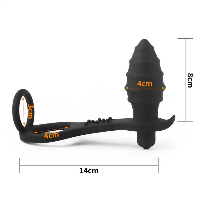LoveToy - Ass Rasca Prostate Vibrating Plug Combo - zabawka do stymulacji analnej