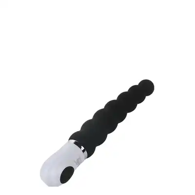 Dream Toys - Cheeky Love Caterpillar. Czarny silikonowy wibrator analny. 10 trybów. Mocna stymulacja