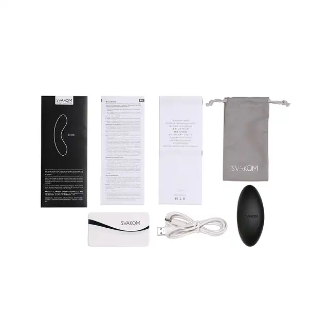  Svakom - Echo Clitoral Stimulator Black. Specjalnie zakrzywiony masażer do łechtaczki
