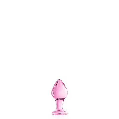 Glossy Toys - No31 Pink Buttt Plug. Elegancko różowa wtyczka z nietłukącego się szkła