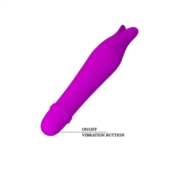 Pretty Love - Edward Vibrator Purple. Uroczy mini wibratorek z silikonu do stymulacji łechtaczki