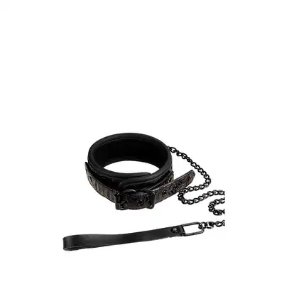 Blaze - Collar and Leash Purple. Obroża z łańcuchem. Super design 