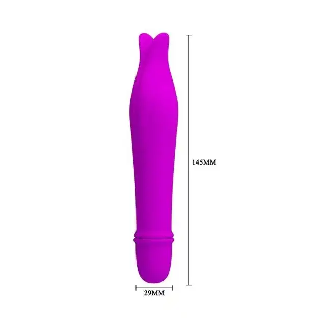 Pretty Love - Edward Vibrator Purple. Uroczy mini wibratorek z silikonu do stymulacji łechtaczki