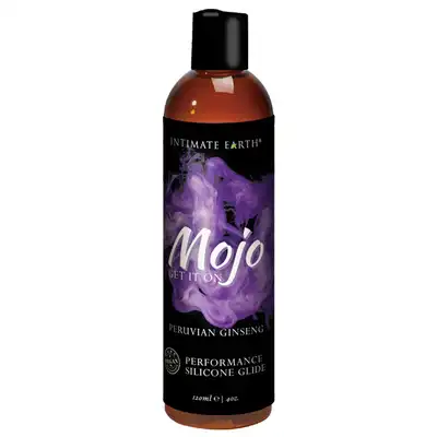 Intimate Earth - Mojo Peruvian Ginseng Silicone Glide 120 ml. Żel z peruwiańskim żeń-szeniem wspomagający erekcję.