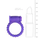 Easy Toys - Cockring with Vibrator - Purple. Specjalny ring z wypustkami naokoło. Wibrujący.