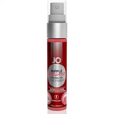 System Jo -Nipple Titillator Strawberry 30 ml. Smakowy żel do sutków. Delikatnie łaskoczący