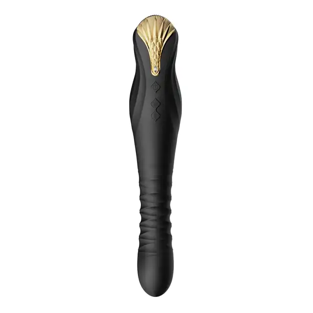  Zalo - King Vibrating Thruster Black. Ekskluzywny wibrator z ruchem posuwistym. 40 uderzeń na sekundę!