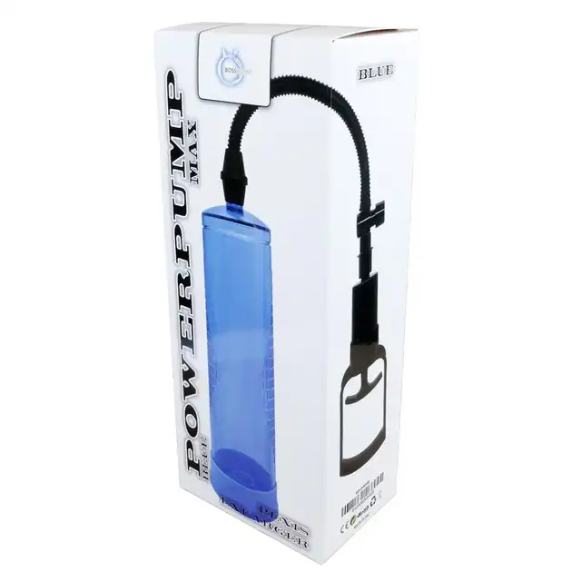 Bseries - Powerpump MAX-Blue. Niebieska pompka, która zwiększa doznania seksualne i zwiększyć rozmiar penisa