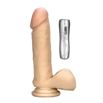 Realstuff - Real Feeling Vibe - realistyczne dildo z 7 różnymi funkcjami obracania sterowanymi pilotem!