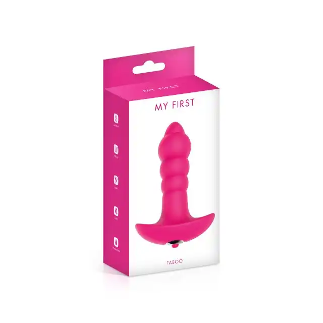 My First - Taboo Plug Pink. Wyjątkowo stymulująca wtyczka analna. Silne wibracje i eko silikon
