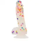 Addiction - Party Marty Confetti Dildo - zaskakujące 19 centymetrowe dildo z konfetti! 