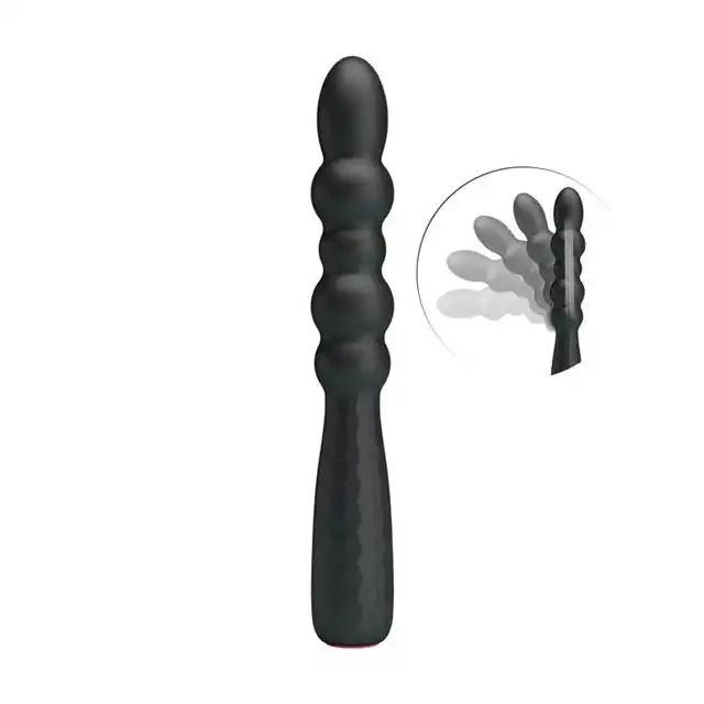 Pretty Love - Monroe Vibrator USB. Nietypowy czarny wibrator z możliwością zmiany  wygięcia