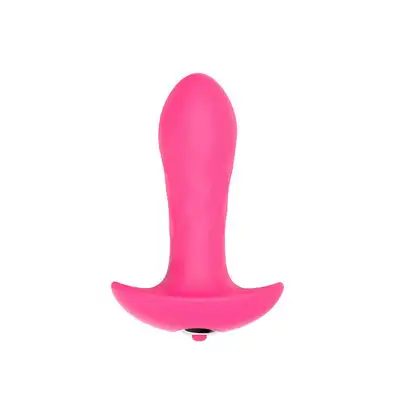 My First - Hush Pink Plug. Plug wibrujący o eleganckim designie. Eko silikon