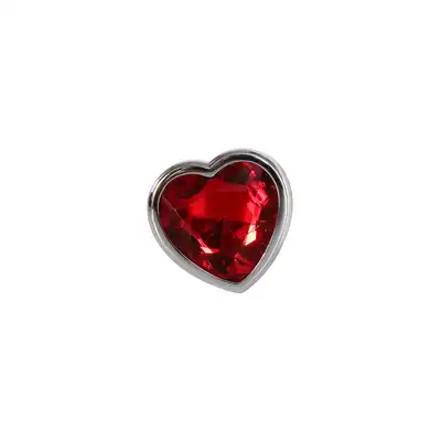 A&amp;E ADAMS RED HEART GEM ANAL PLUG LARGE