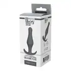 Dream Toys - Cheeky Love Grey Plug With T-Handle - szary, duży korek analny z falistym kształtem zapewniającym niesamowite doznania