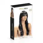 World Wigs - Brenda Brun. Czarna peruka z grzywką 70 cm długości. 