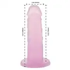 Addiction - Cocktails Silicone Dildo - Purple Cosmo - 14 centymetrowe dildo o przepięknym różowym kolorze!