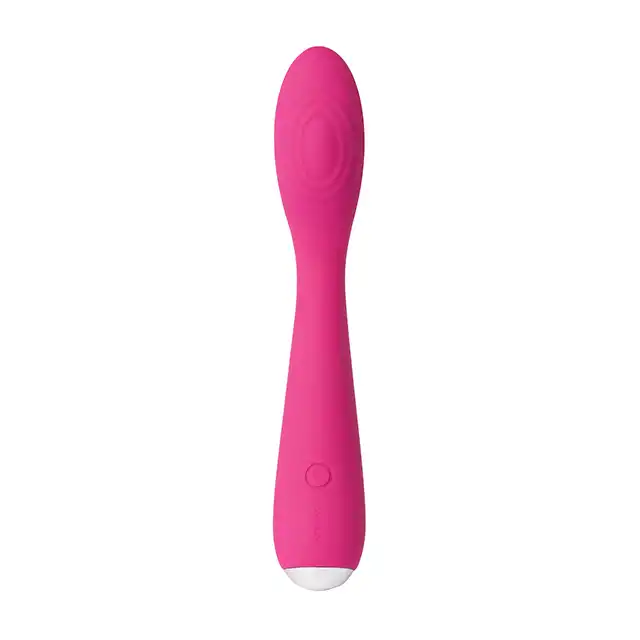Svakom - Iris Vibrator Plum Red USB. Wibrator do stymulacji punktu G i łechtaczki. Super wygięcie
