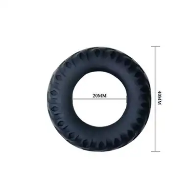 Pretty Love - Titan Cock Ring. Czarny ring na penisa o 1 cm grubości i 2 cm wewnętrznej średnicy