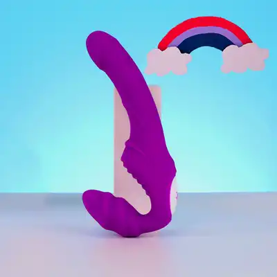 Dream Toys - Double Dipper Strapless. Bezuprzężowy strapon. 9 trybów wibracji! Super silikon