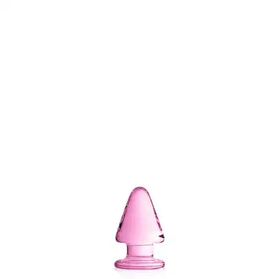 Glossy Toys - No.23 Pink Buttt Plug. Szklana wtyczka analna z wysokiej jakości szkła