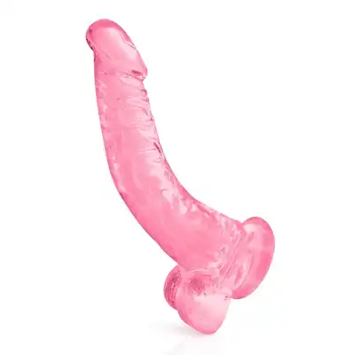 Pure Jelly - Gode Jelly Rose XL. Różowe dildo z przyssawką 22 cm i 3,5 cm średnicy