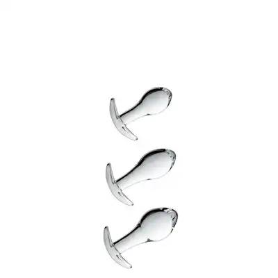 Glossy Toys - No.17 Set Butt Plug. Zestaw treningowy szklanych korków analnych