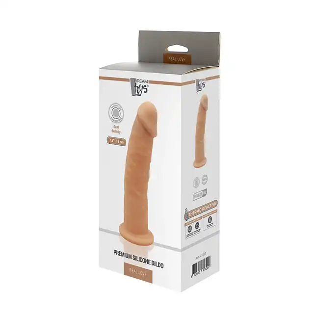 Dream Toys - Premium Silicone Dildo Flesh. Wysokiej jakości silikon i technologia dual density. Reaguje na ciepło!