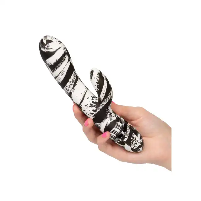 Calexotics - Hype Dual Wand. Wibrator z króliczkiem o 10 żywiołowych trybach wibracji i wyjątkowym wzorze. Podwójna stymulacja