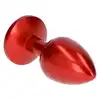 Toyz 4 Lovers - Plug Deep Red. Piękny metalowy czerwony korek analny z kolekcji Fetish Art.