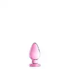 Glossy Toys - No.25 Pink Buttt Plug, Świetnie wykonana szklana wtyczka analna 10,5 cm