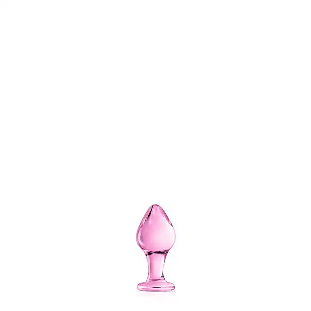 Glossy Toys - No31 Pink Buttt Plug. Elegancko różowa wtyczka z nietłukącego się szkła