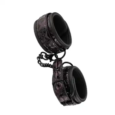 Blaze - Handcuffs Purple 12 cm łańcuch. Oryginalne fioletowo-czarne kajdanki 