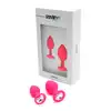 Rimba - Berlin Bling Butt Plug Duo Set. 2-częściowy zestaw treningowy wtyczek analnych z kryształkami. Gładki silikon