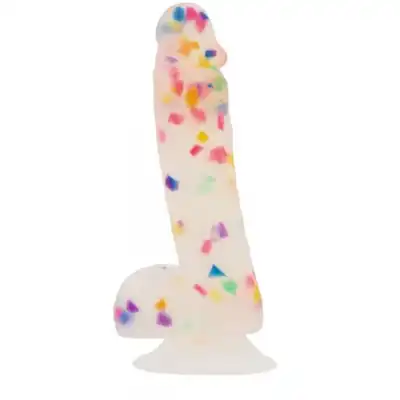 Addiction - Party Marty Confetti Dildo - zaskakujące 19 centymetrowe dildo z konfetti! 