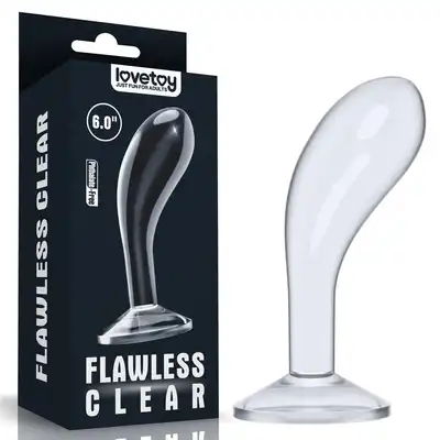 LoveToy - Flawless Clear Prostate Plug - korek do ekscytującego masażu prostaty i punktu G