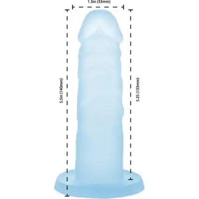 Addiction - Cocktails Silicone Dildo - Blue Lagoon - 14 centymetrowe dildo o pięknym niebieskim kolorze