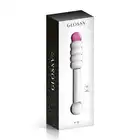 Glossy Toys - No.11 Dildo. Oryginalne i stymulujące szklane dildo z różowym akcentem