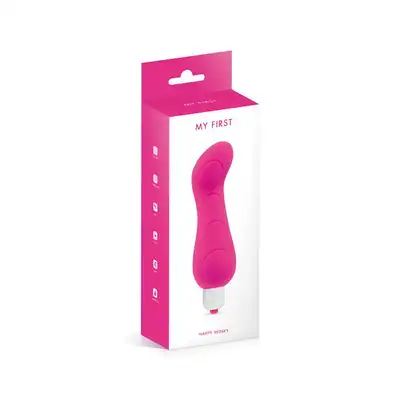 My First - Happy Wink. Innowacyjny wibrator zaprojektowany z myślą o intensywnej stymulacji punktu G, oferujący 7 trybów wibracji
