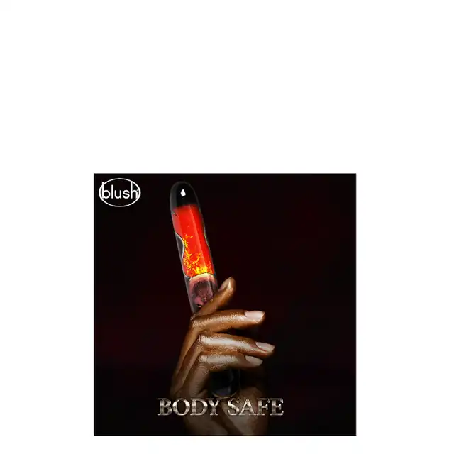 The Realm - Minotaur Red. Klasyczny wibrator z nadrukiem dzikiego minotaura
