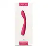Svakom - Iris Vibrator Plum Red USB. Wibrator do stymulacji punktu G i łechtaczki. Super wygięcie