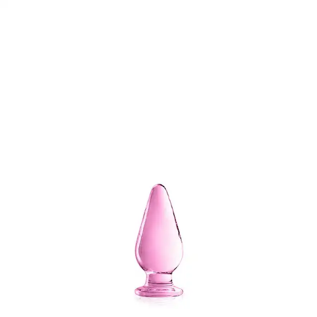 Glossy Toys - No.26 Pink Butt Plug. Elegancki plug ze szkła wysokiej jakości. 11,5 cm