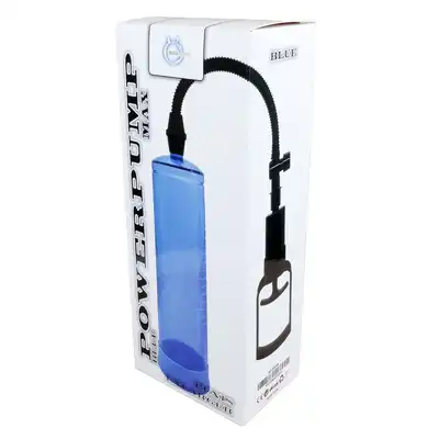 Bseries - Powerpump MAX-Blue. Niebieska pompka, która zwiększa doznania seksualne i zwiększyć rozmiar penisa